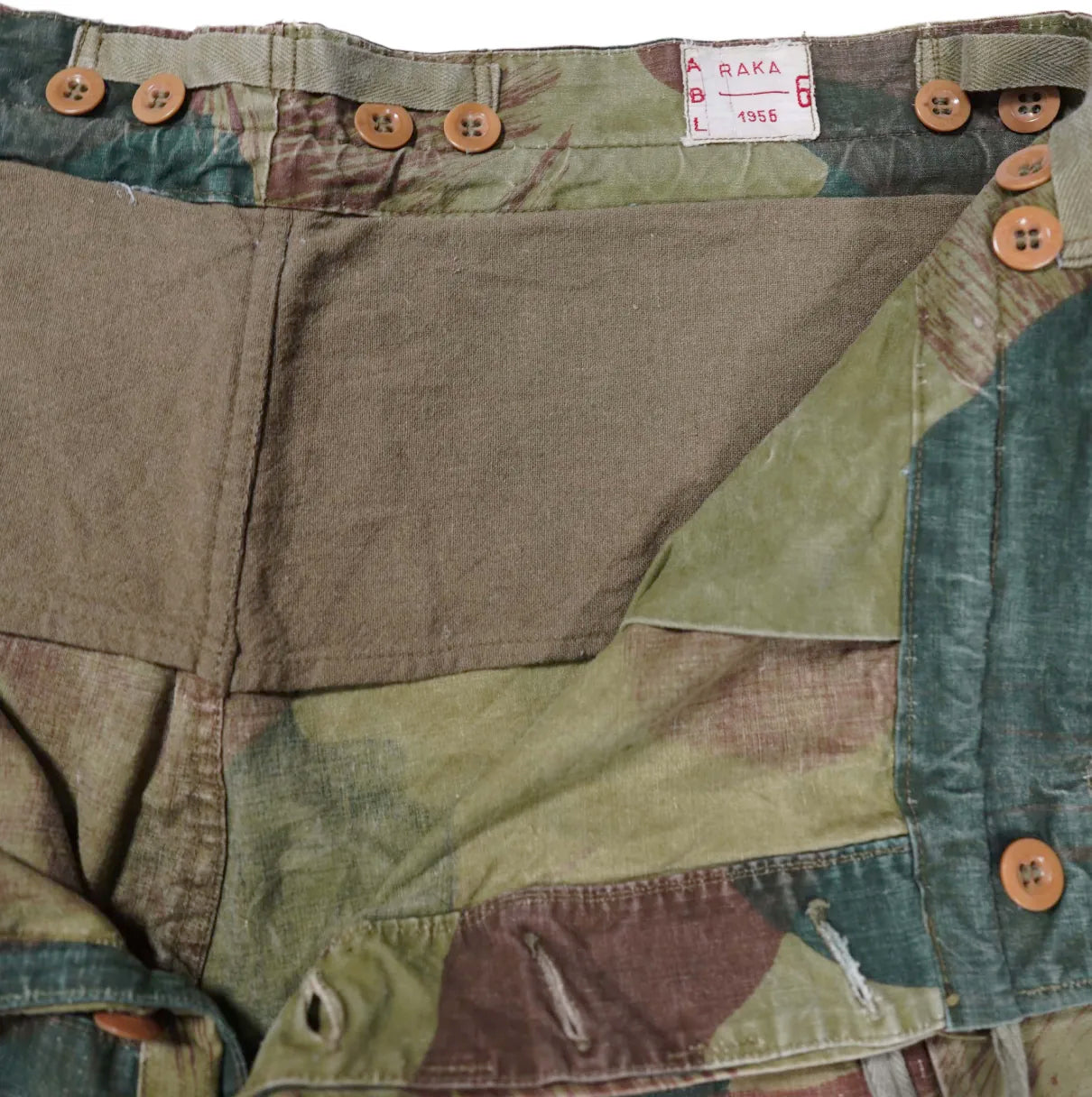 50s 「Belgium Army」Brush kamo pants|1950年代「ベルギー軍」ブラッシュカモパンツ