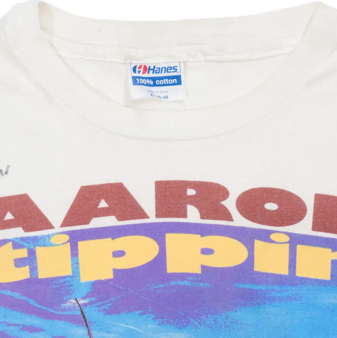 90s 「Hanes」AARON TIPPIN T-shirt|1990年代「ヘインズ」アーロン・ティッピンTシャツ