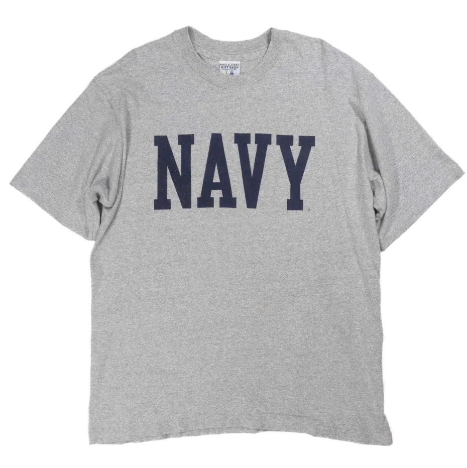 90s 「NAVAL ACADEMY GIFT SHOP」NAVY T-shirt|1990年代「ナーバルアカデミーギフトショップ」Tシャツ