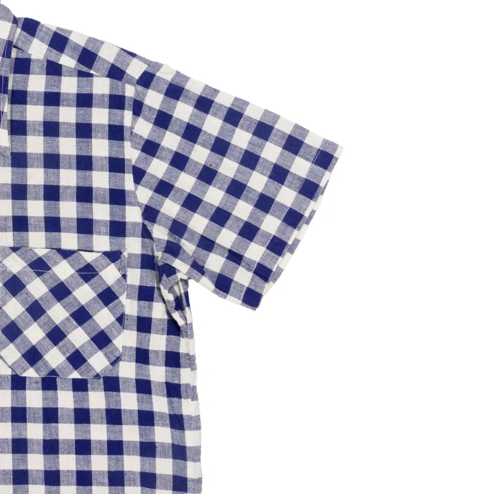 90s「Euro vintage」cotton×linen short shirt|1990年代「ユーロヴィンテージ」コットンリネン半袖シャツ