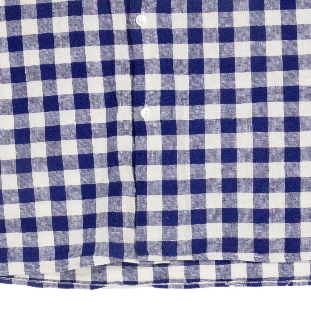 90s「Euro vintage」cotton×linen short shirt|1990年代「ユーロヴィンテージ」コットンリネン半袖シャツ