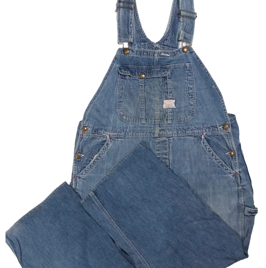 安価【雰囲気良】50s キャントバステム オーバーオール 50s~「BUCK HIDE」overalls|1950年代「バックハイド