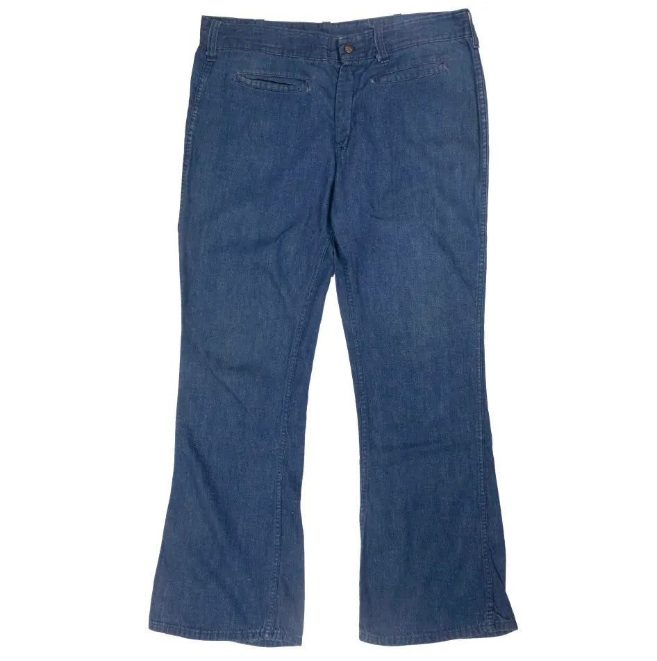 50s 「unknown」3pocket Denim flare pants|1950年代「ブランド不明」3ポケットデニムパンツ