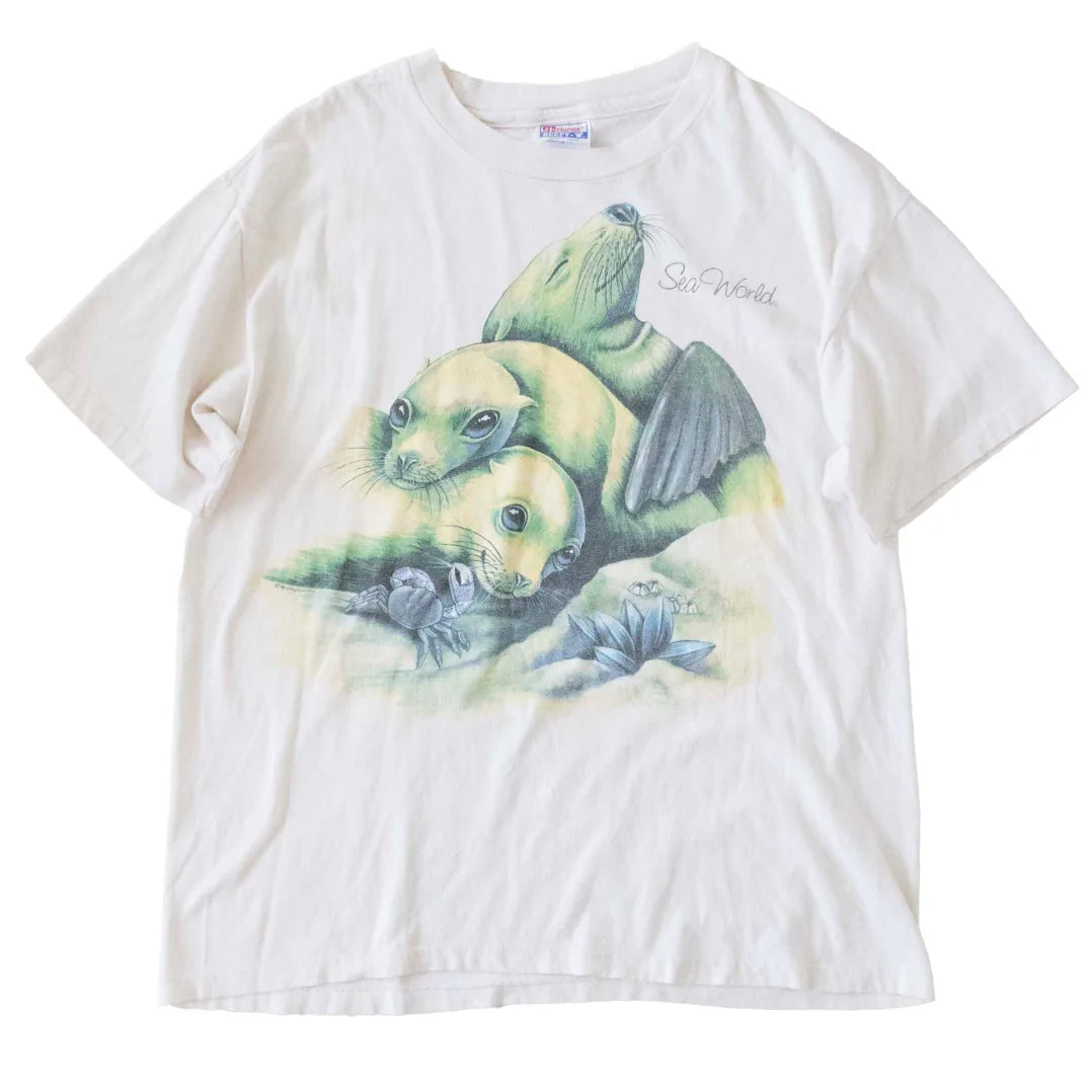 90s 「Hanes」Sea world T-shirt|1990年代「ヘインズ」シーワールドTシャツ