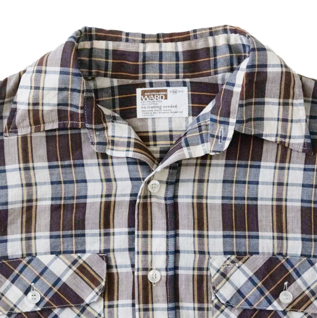 70s 「Montgomery WARD」 check shirt|1970年代「モンゴメリーワード」チェックシャツ