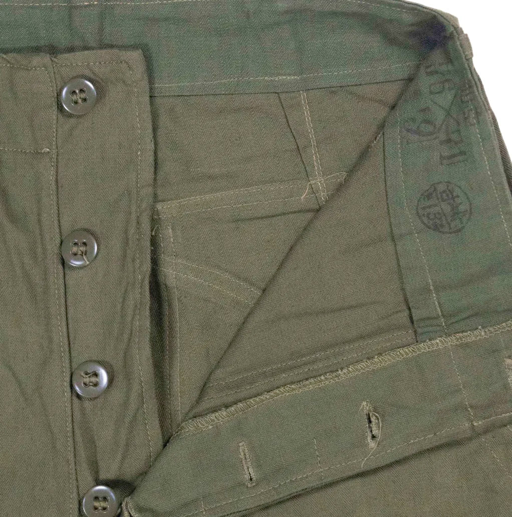 80s~「Korean Army」HBT baker pants|1980年代~「韓国軍」ヘリンボーンベイカーパンツ