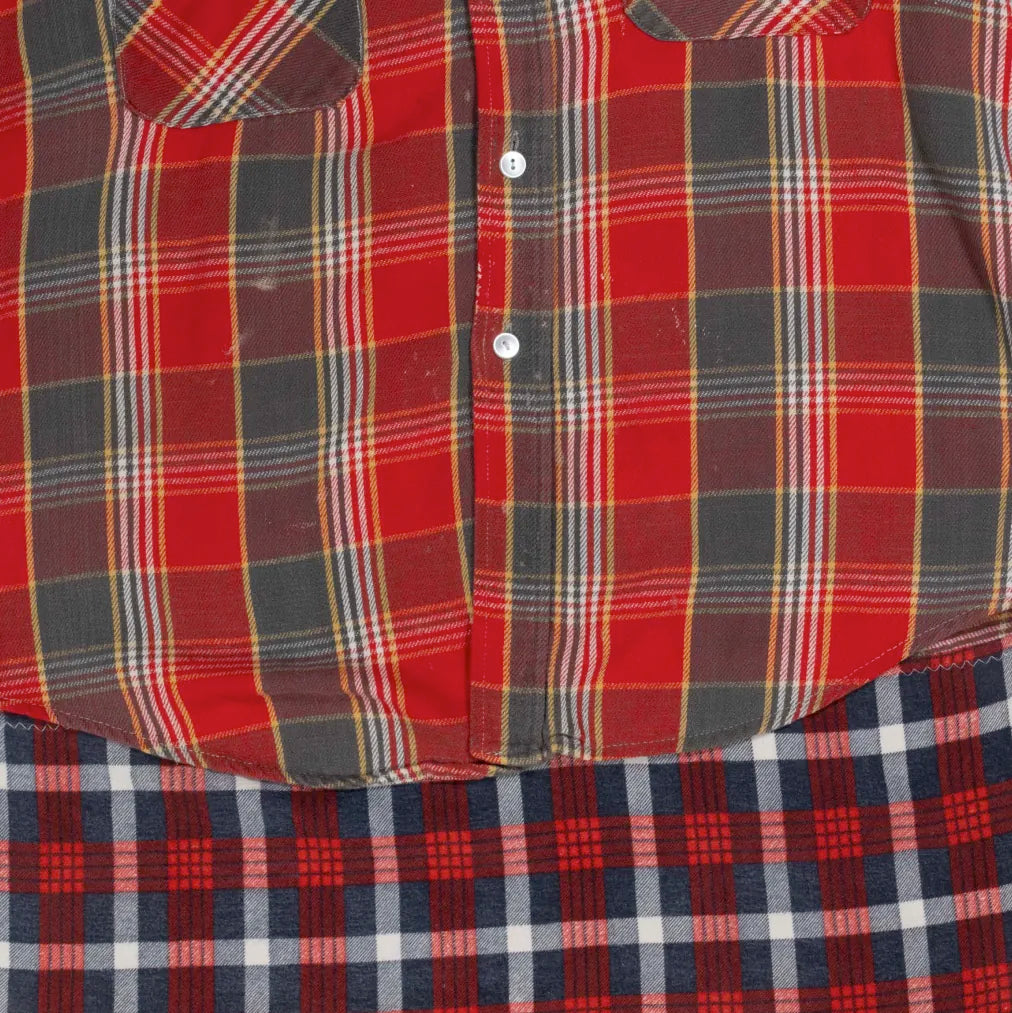 60s~70s 「A cone fabric」print flannel shirt|1960年代~1970年代「コーンファブリック」プリントネルシャツ