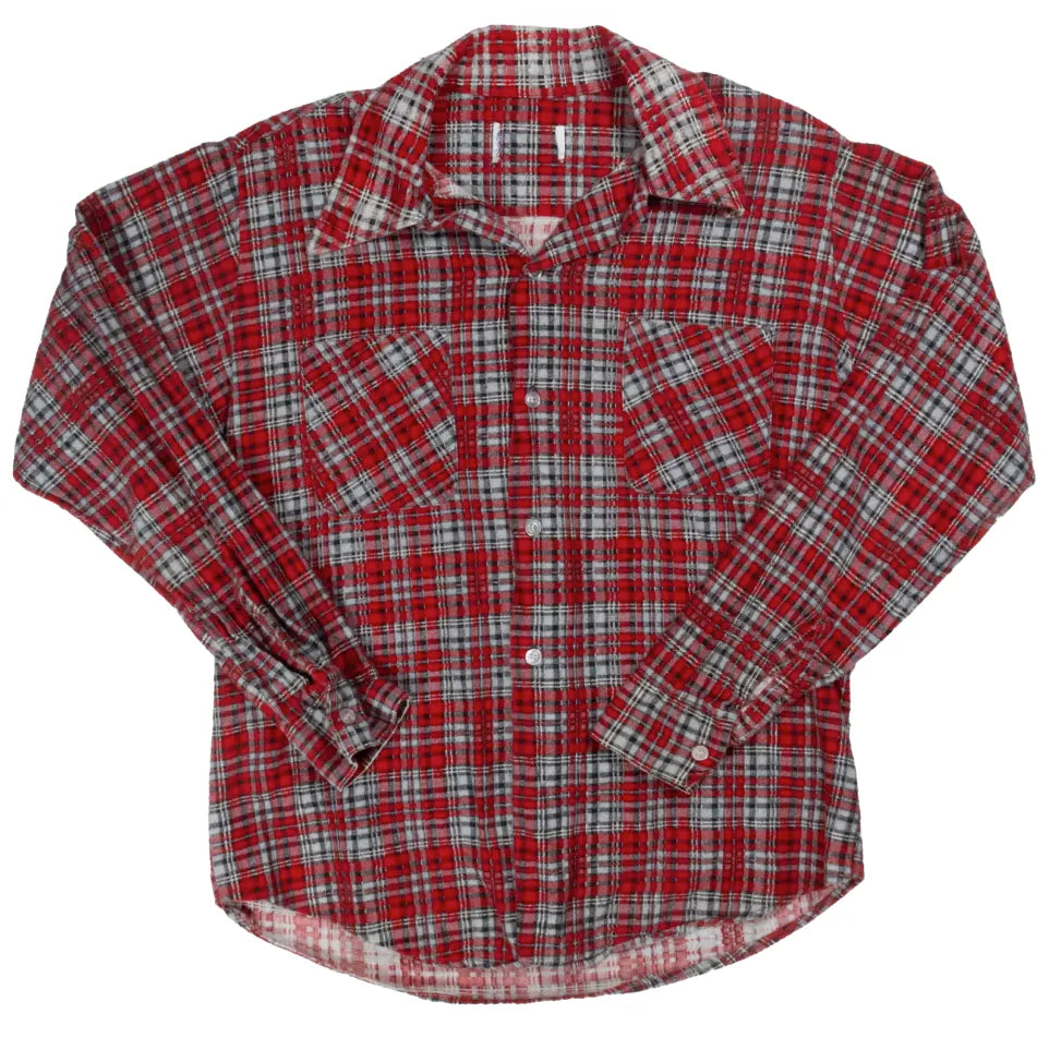60s~「unknown」print frannel shirt|1960年代~「ブランド不明」プリントネルシャツ