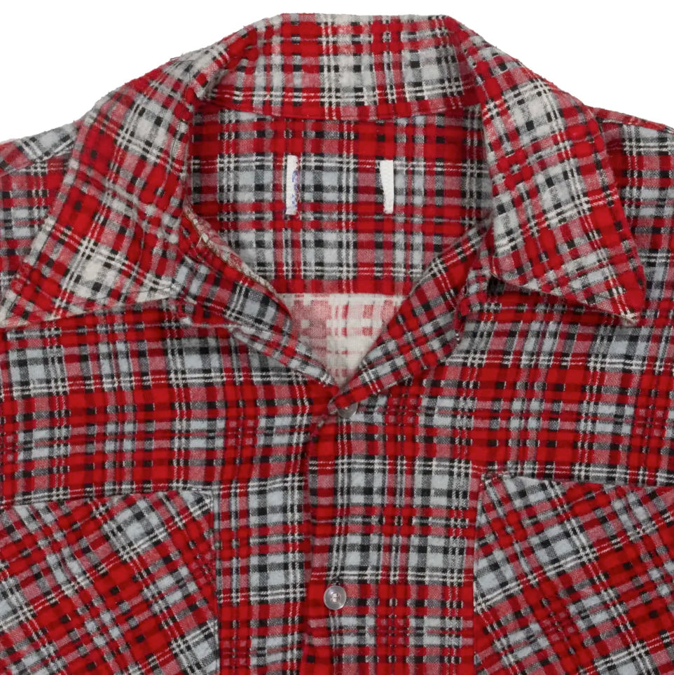 60s~「unknown」print frannel shirt|1960年代~「ブランド不明」プリントネルシャツ