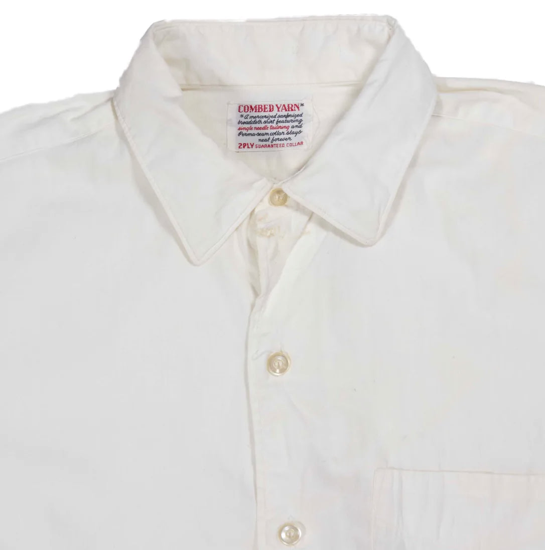 70s「COMBED YARN」white shirt|1970年代「コーマヤーン」ホワイトシャツ