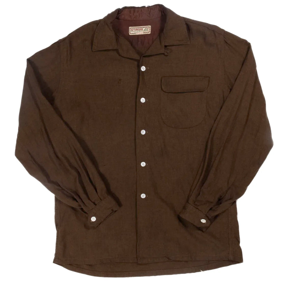 50s「McGREGOR」open collar shirt|1950年代「マクレガー」開襟シャツ