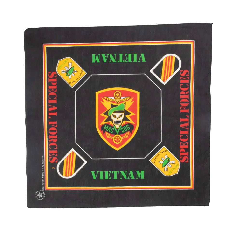 「Vintage」VIETNAM WAR MAC V SOG US Special Forces bandana|「ヴィンテージ」ベトナム戦争MAC V-SOG