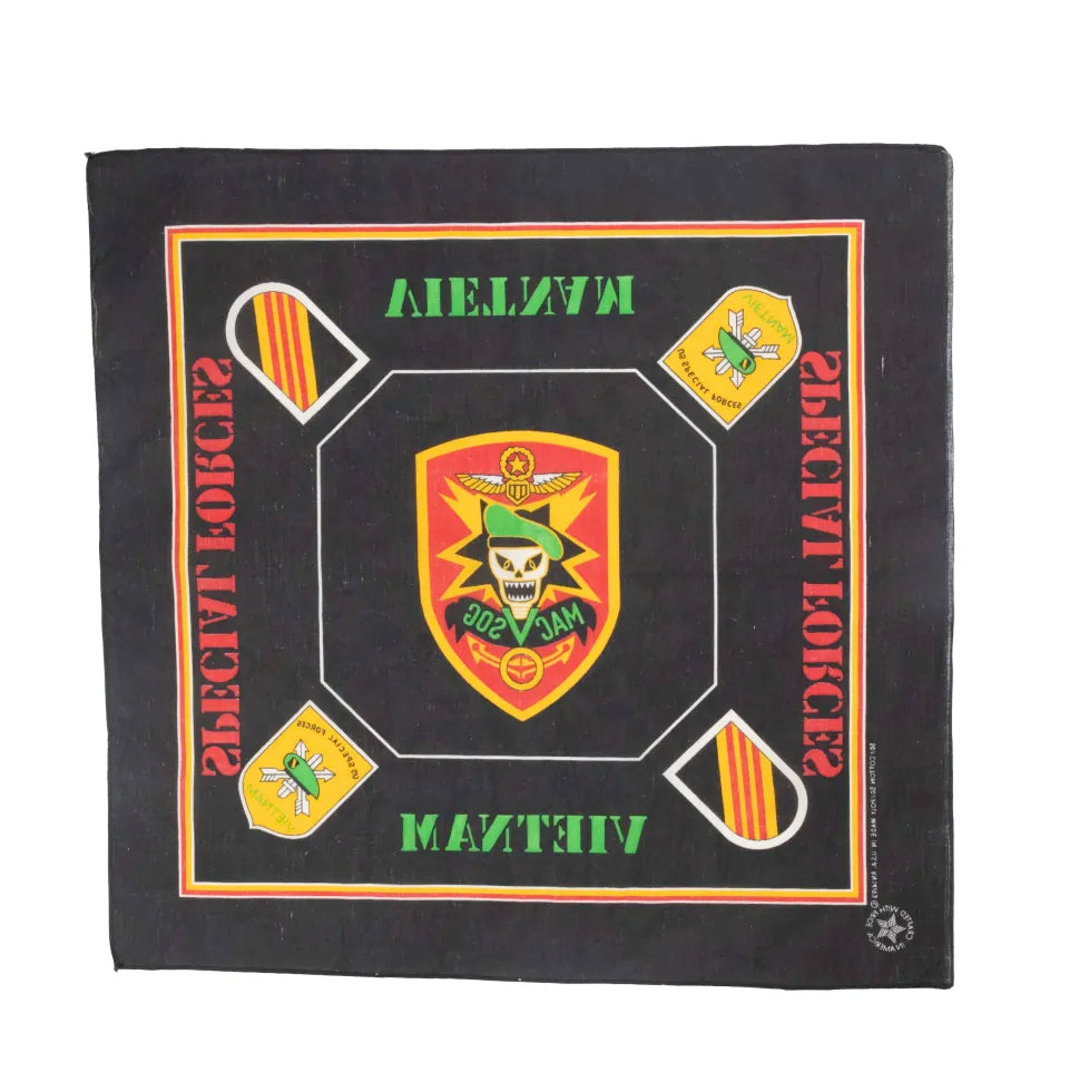 「Vintage」VIETNAM WAR MAC V SOG US Special Forces bandana|「ヴィンテージ」ベトナム戦争MAC V-SOG