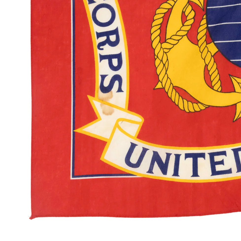 80s~「USMC」vintage bandana|1980年代「アメリカ海兵隊」ヴィンテージバンダナ