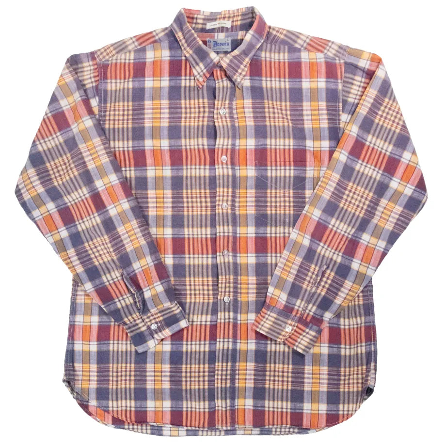 60s「DARWIN」check shirt|1960年代「ダーウィン」チェックシャツ