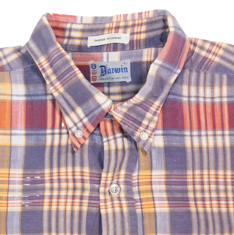 60s「DARWIN」check shirt|1960年代「ダーウィン」チェックシャツ