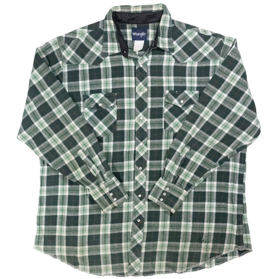 90s「Wrangler」Heavy flannel shirt|1990年代「ラングラー」ヘビーネルシャツ