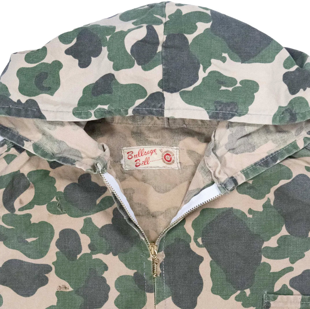 50s~60s「Bullseye Bill」Duck hunter camouflage hoodie|1950年代~1960年代「ブルズアイブル」ダックハンターカモパーカー