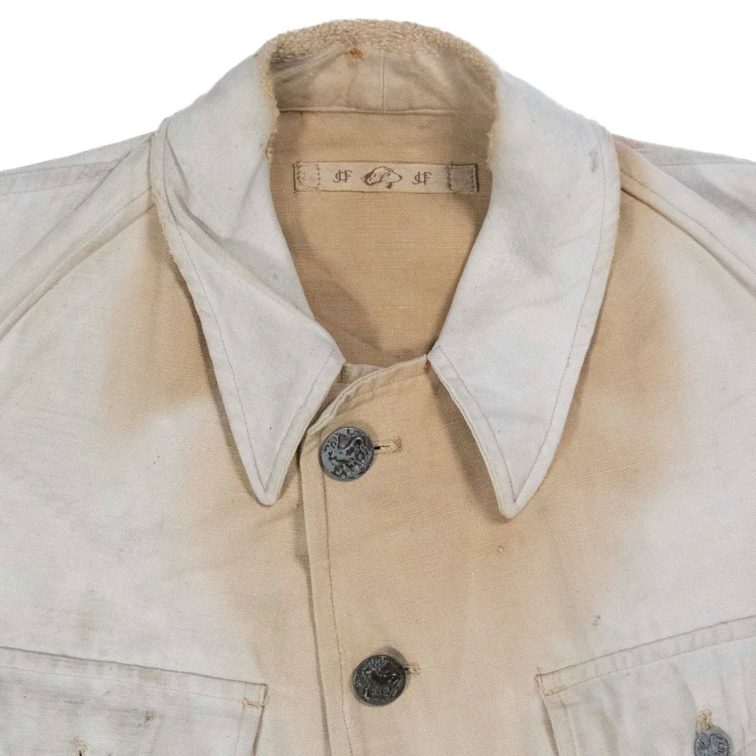 30s「French vintage」Animal button Hunting jacket|1930年代「フランスヴィンテージ」アニマルボタン ハンティングジャケット
