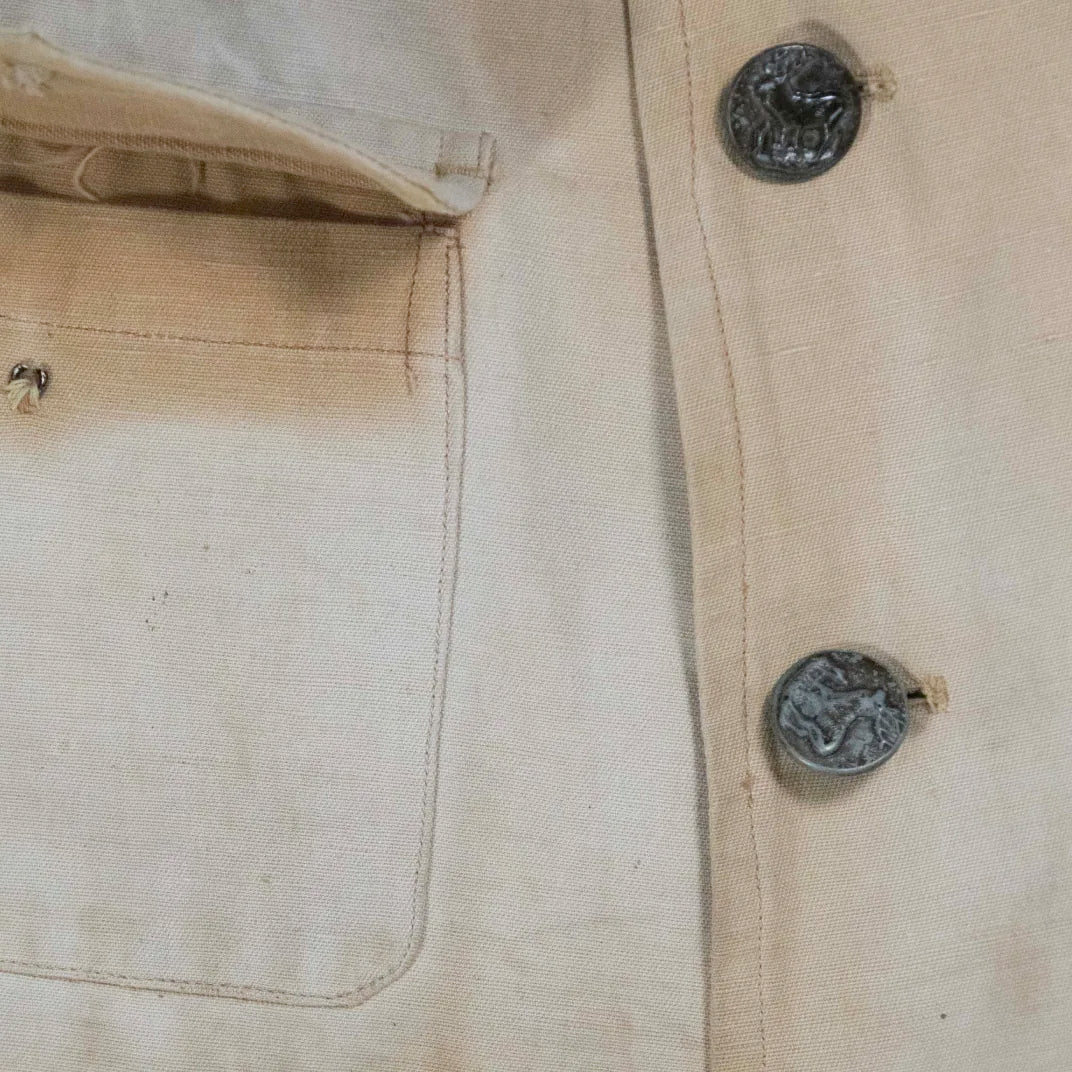 30s「French vintage」Animal button Hunting jacket|1930年代「フランスヴィンテージ」アニマルボタン ハンティングジャケット