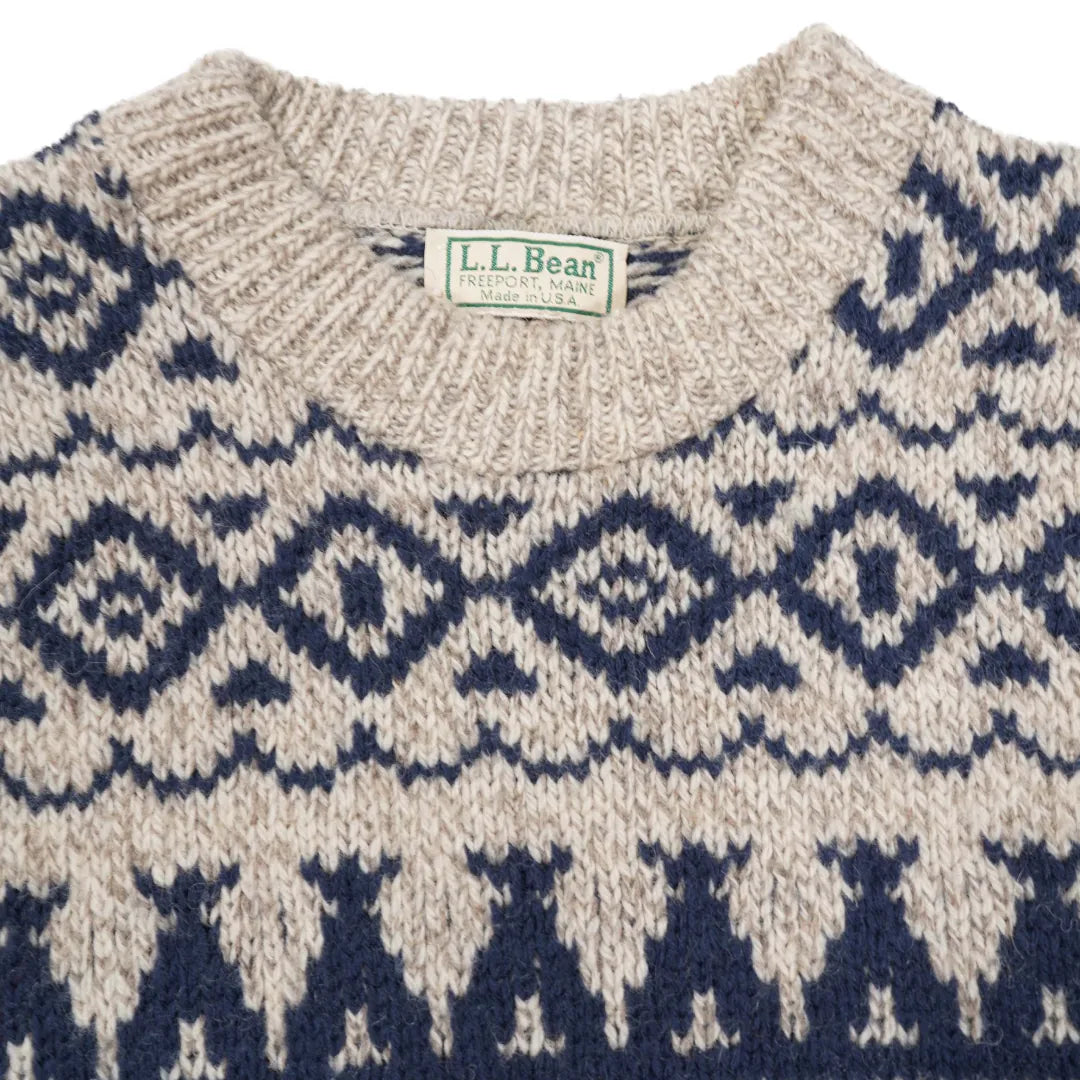 80s 「L.L.Bean」Design knit|1980年代「エルエルビーン」デザインニット