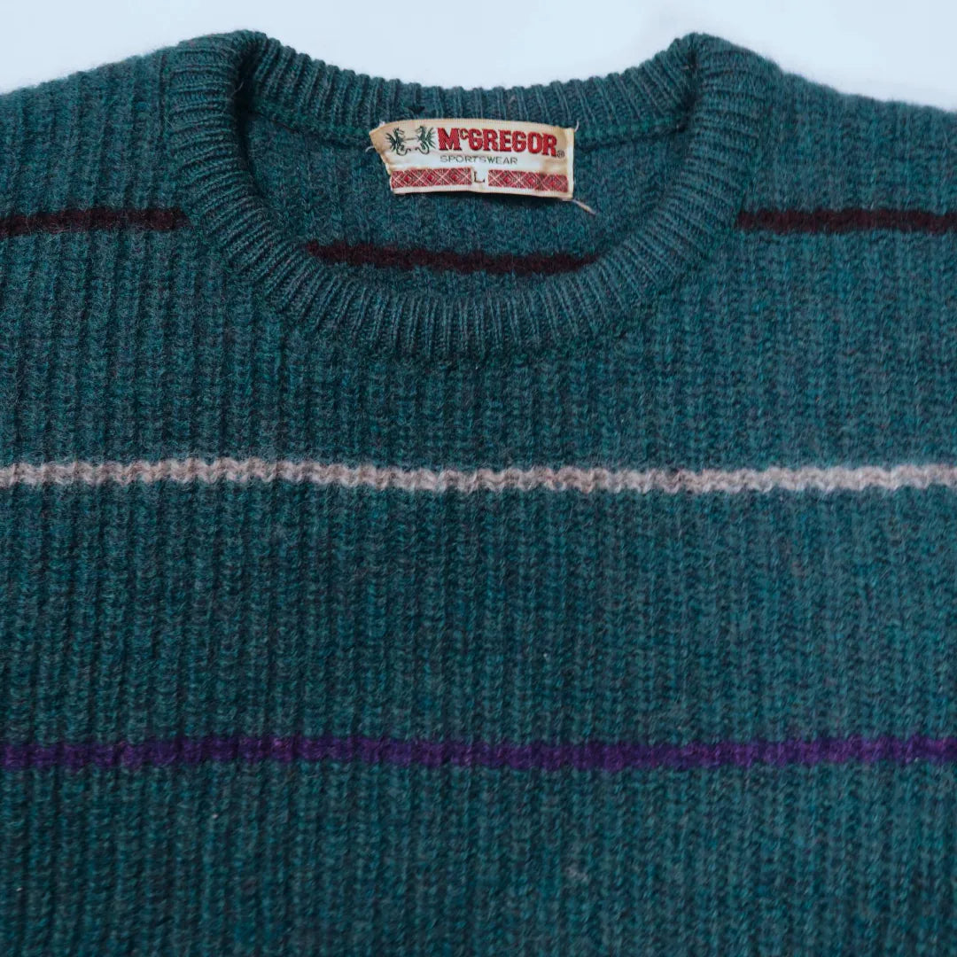 70s 「McGREGOR」Border knit|1970年代「マクレガー」ボーダーニット