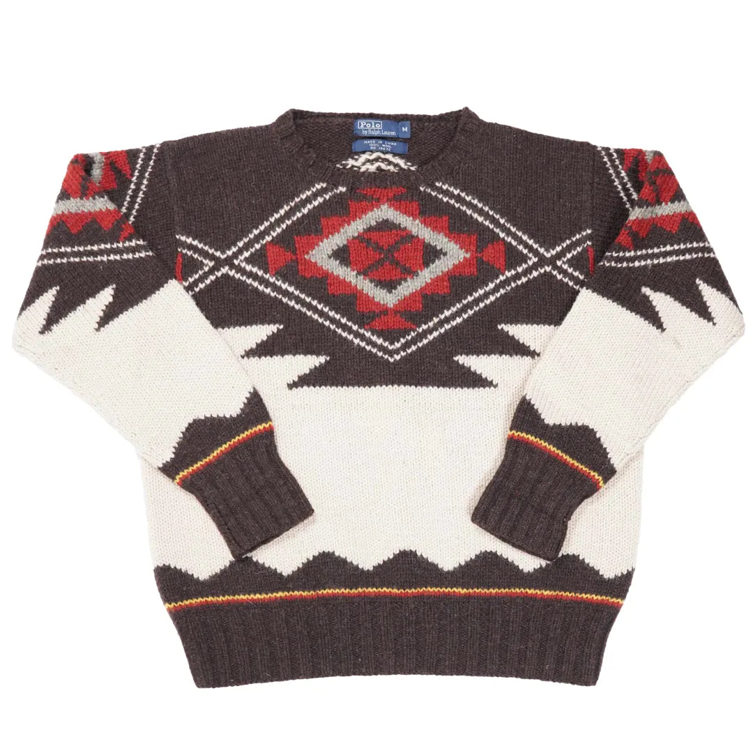 00s 「Ralph Lauren」Native design knit|2000年代「ラルフローレン」ネイティブ柄ニット