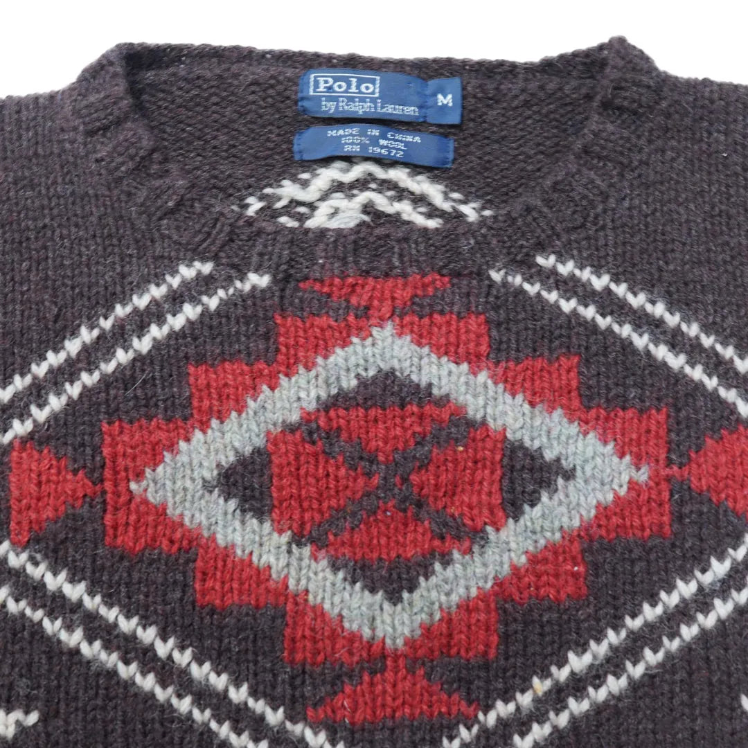 00s 「Ralph Lauren」Native design knit|2000年代「ラルフローレン」ネイティブ柄ニット