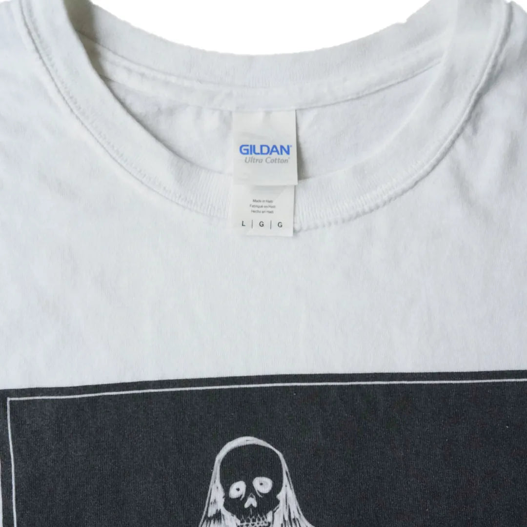 00s「GILDAN」Skull print T-shirt|2000年代「ギルダン」スカルプリントTシャツ