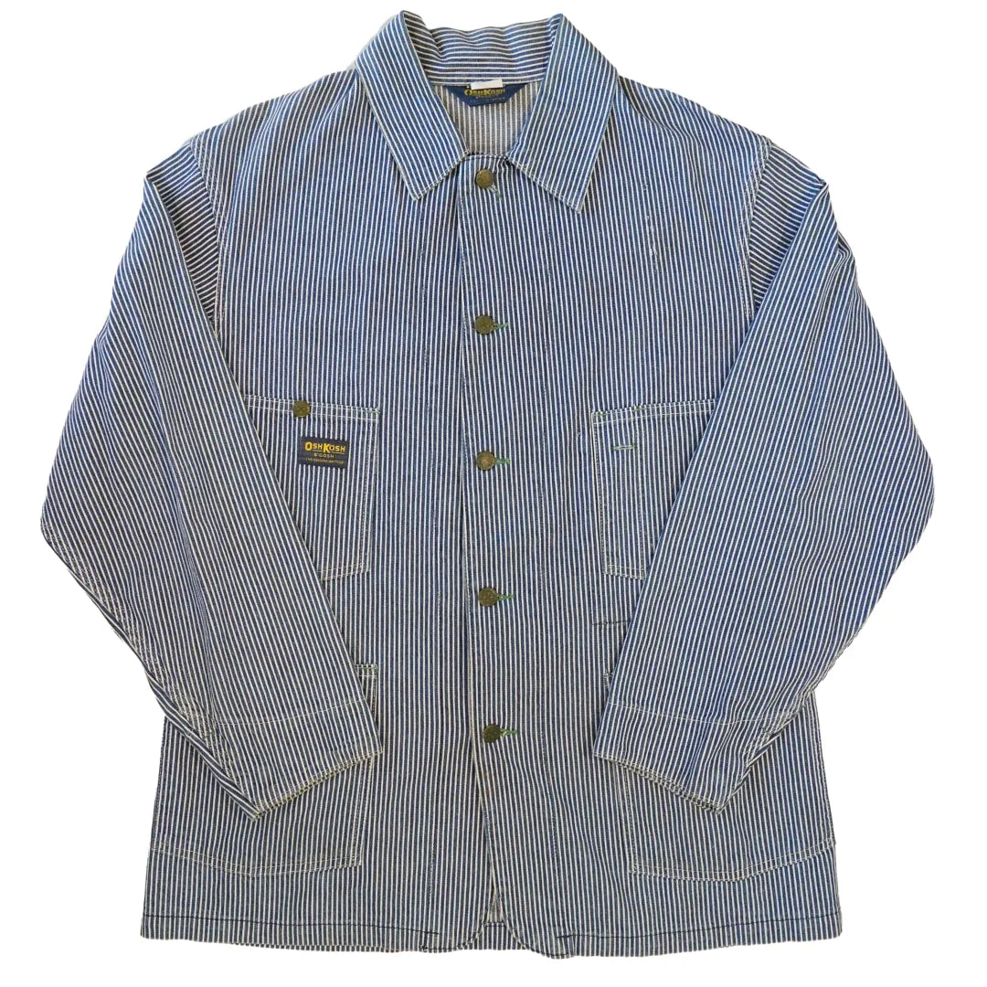 70s 「OSHKOSH」hickory coverall|1970年代「オシュコシュ」ヒッコリーカバーオール