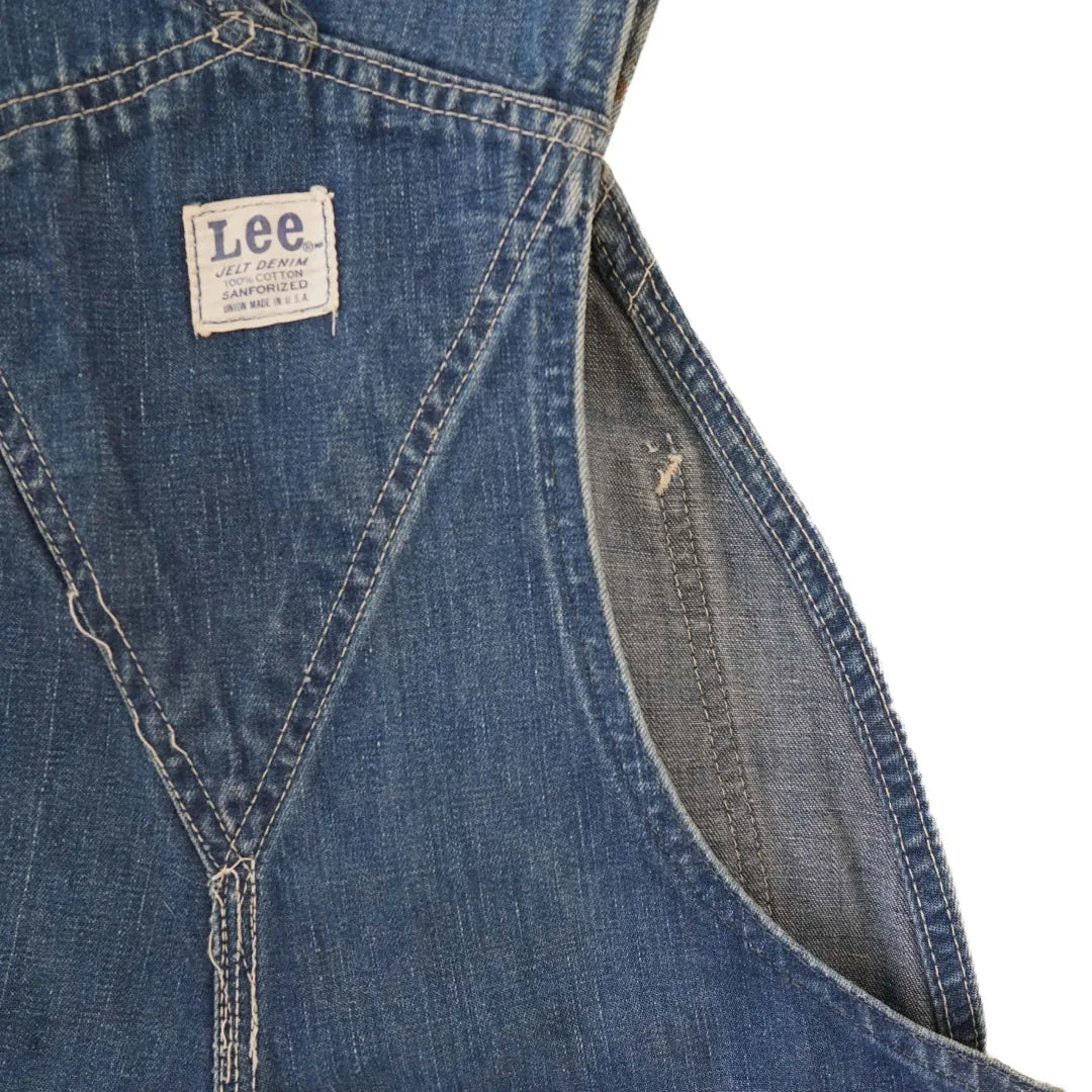 70s「Lee」Jelt denim overalls|1970年代「リー」ジェルトデニムオーバーオール