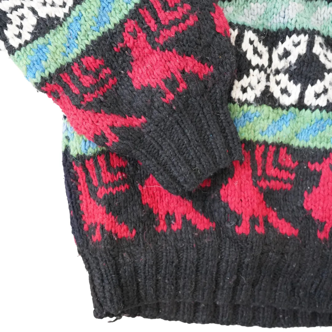 90s「Hand made」Ecuador knit|1990年代「ハンドメイド」エクアドルニット