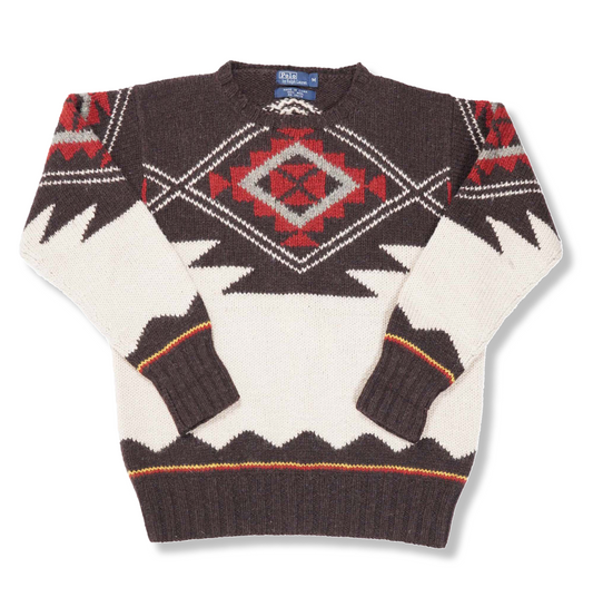 00s 「Ralph Lauren」Native design knit