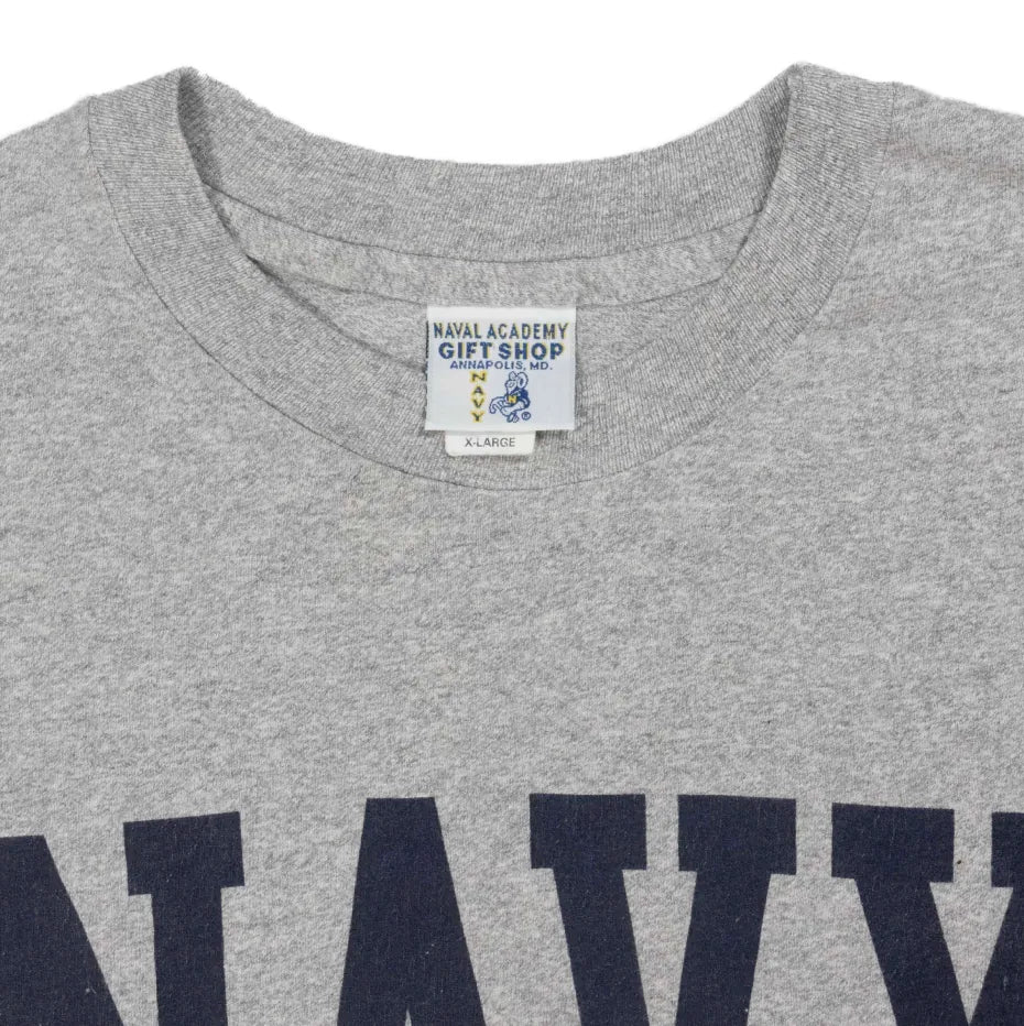 90s 「NAVAL ACADEMY GIFT SHOP」NAVY T-shirt｜1990年代「ナーバルアカデミーギフトショップ」Tシャツ