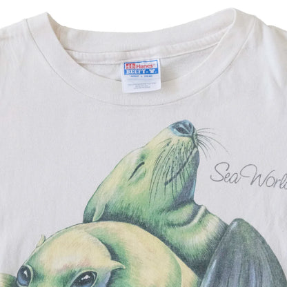 90s 「Hanes」Sea world T-shirt｜1990年代「ヘインズ」シーワールドTシャツ