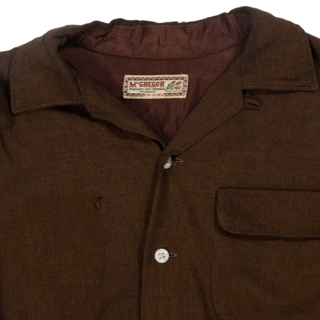 50s「McGREGOR」open collar shirt｜1950年代「マクレガー」開襟シャツ