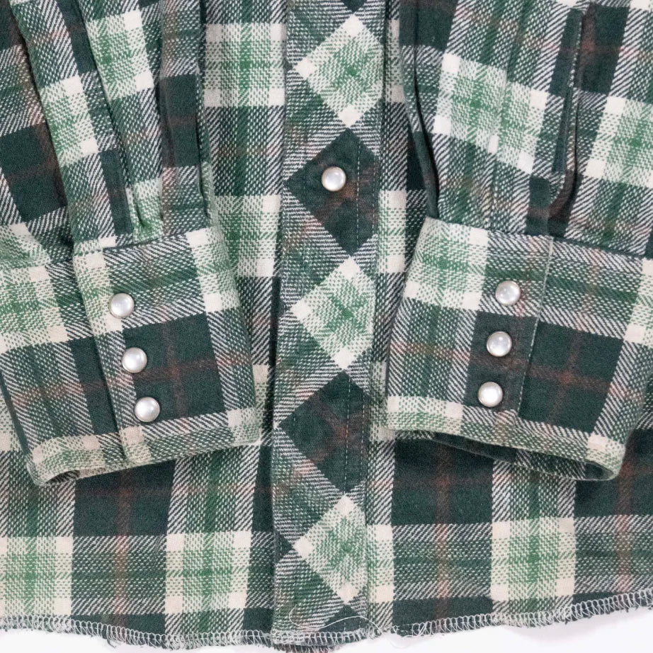 90s「Wrangler」Heavy flannel shirt｜1990年代「ラングラー」ヘビーネルシャツ