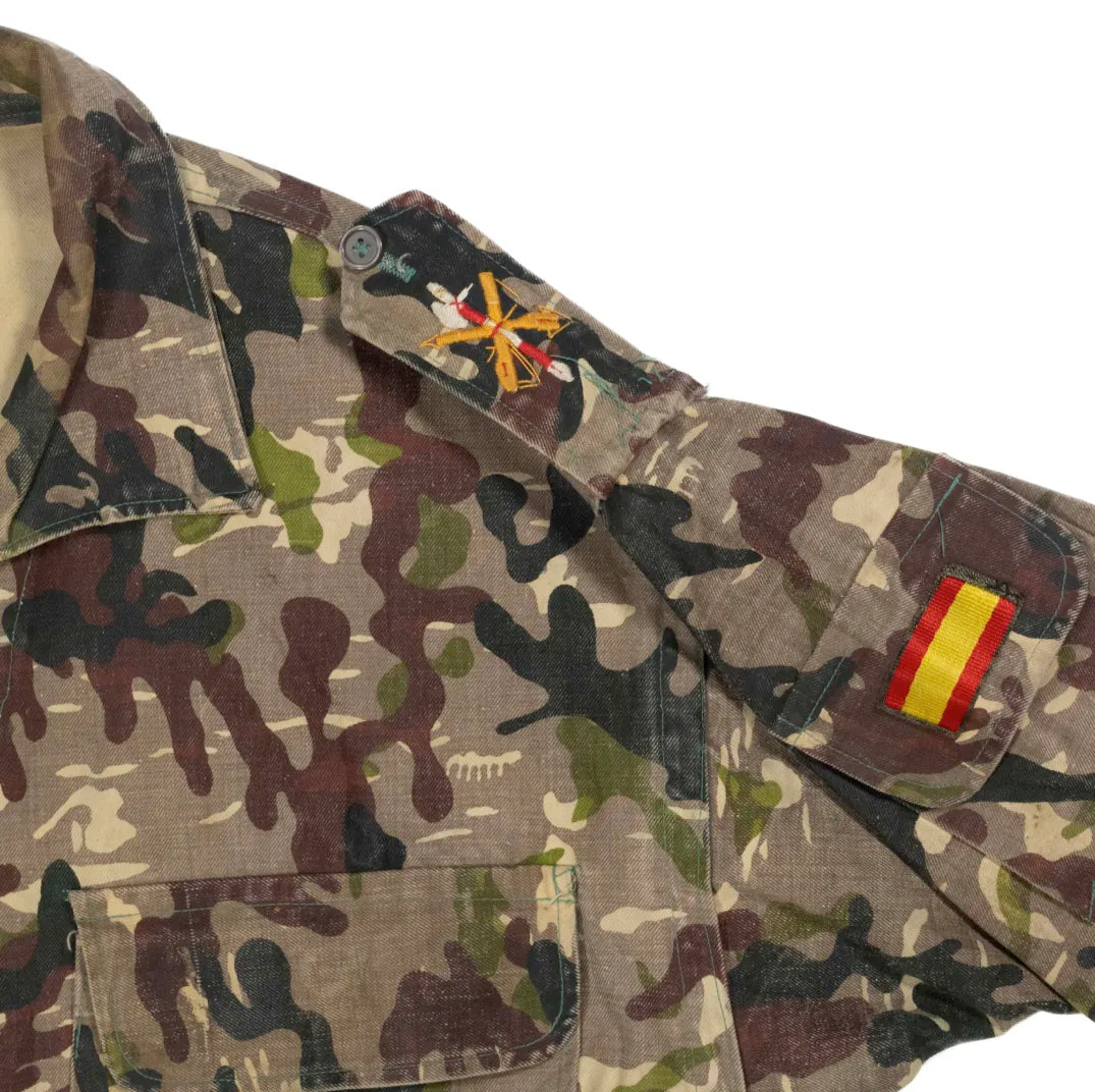 80s「Spanish Army」jigsaw pattern jacket｜1980年代「スペイン軍」ジグソーパターンジャケット