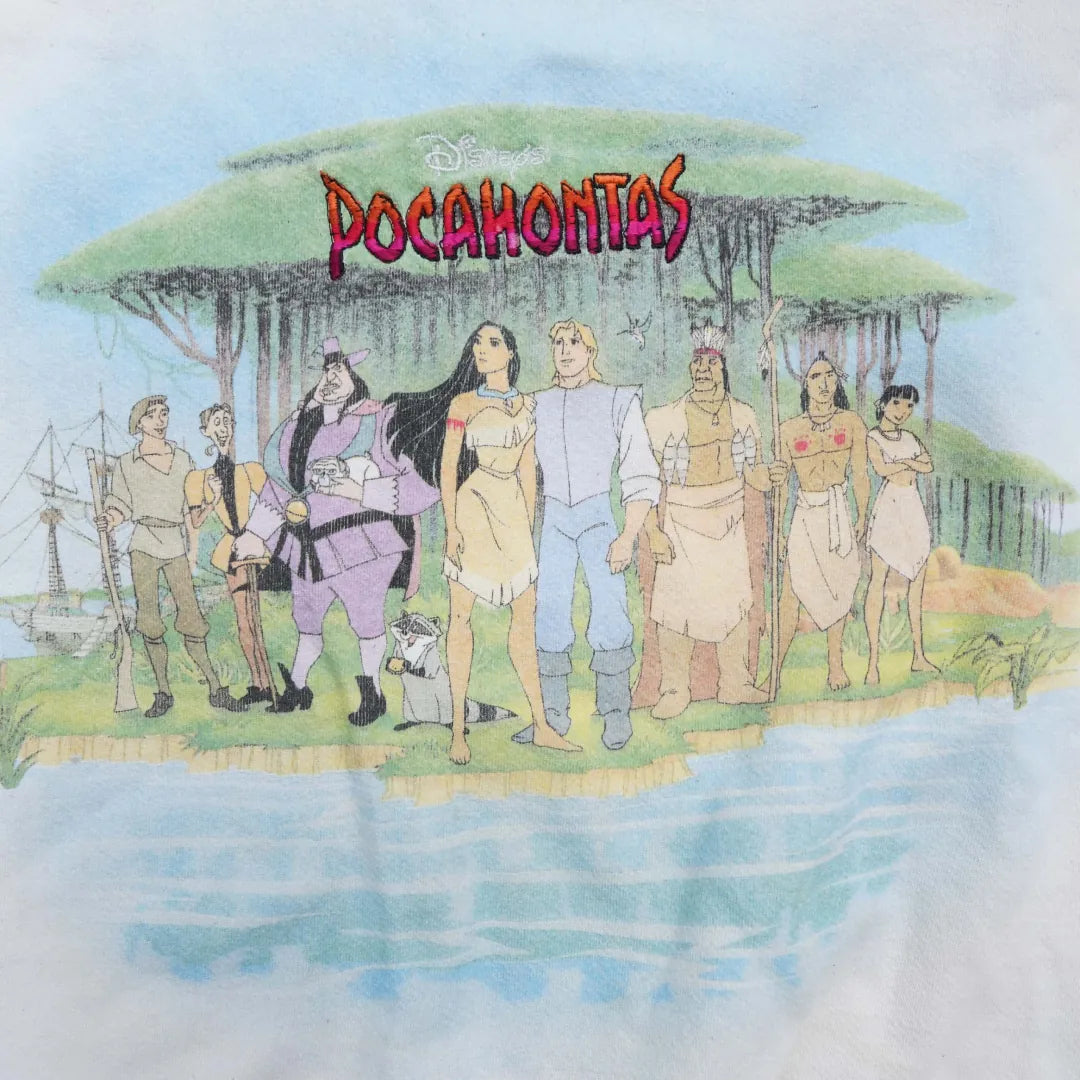 90s「THE Disney STORE」POCAHONTAS sweat|1990年代「ザディズニーストア」ポカホンタススウェット