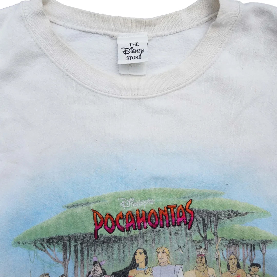 90s「THE Disney STORE」POCAHONTAS sweat|1990年代「ザディズニーストア」ポカホンタススウェット