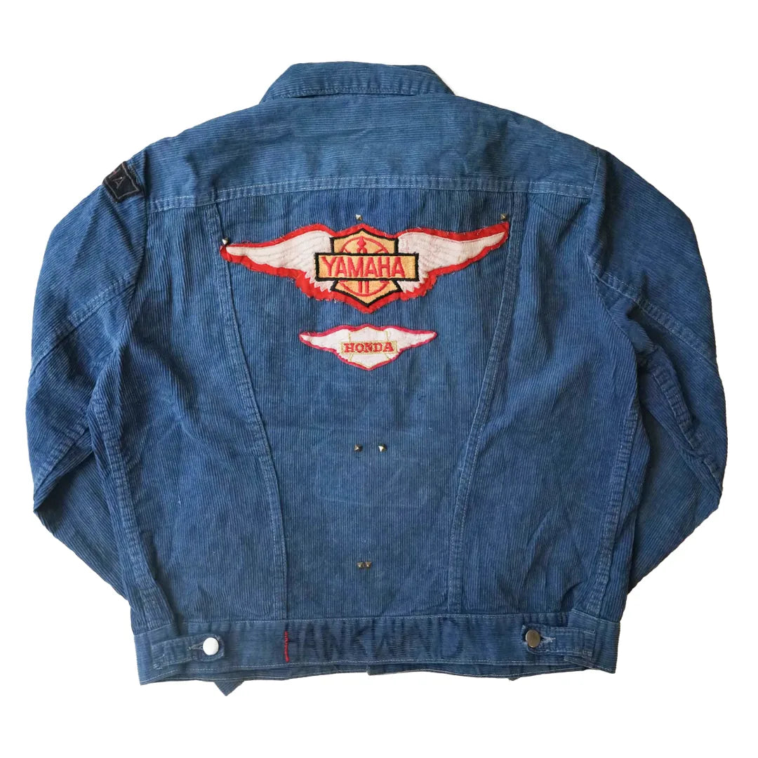 70s「unknown」car wappen corduroy jacket|1970年代「ブランド不明」カーワッペンコーデュロイジャケット