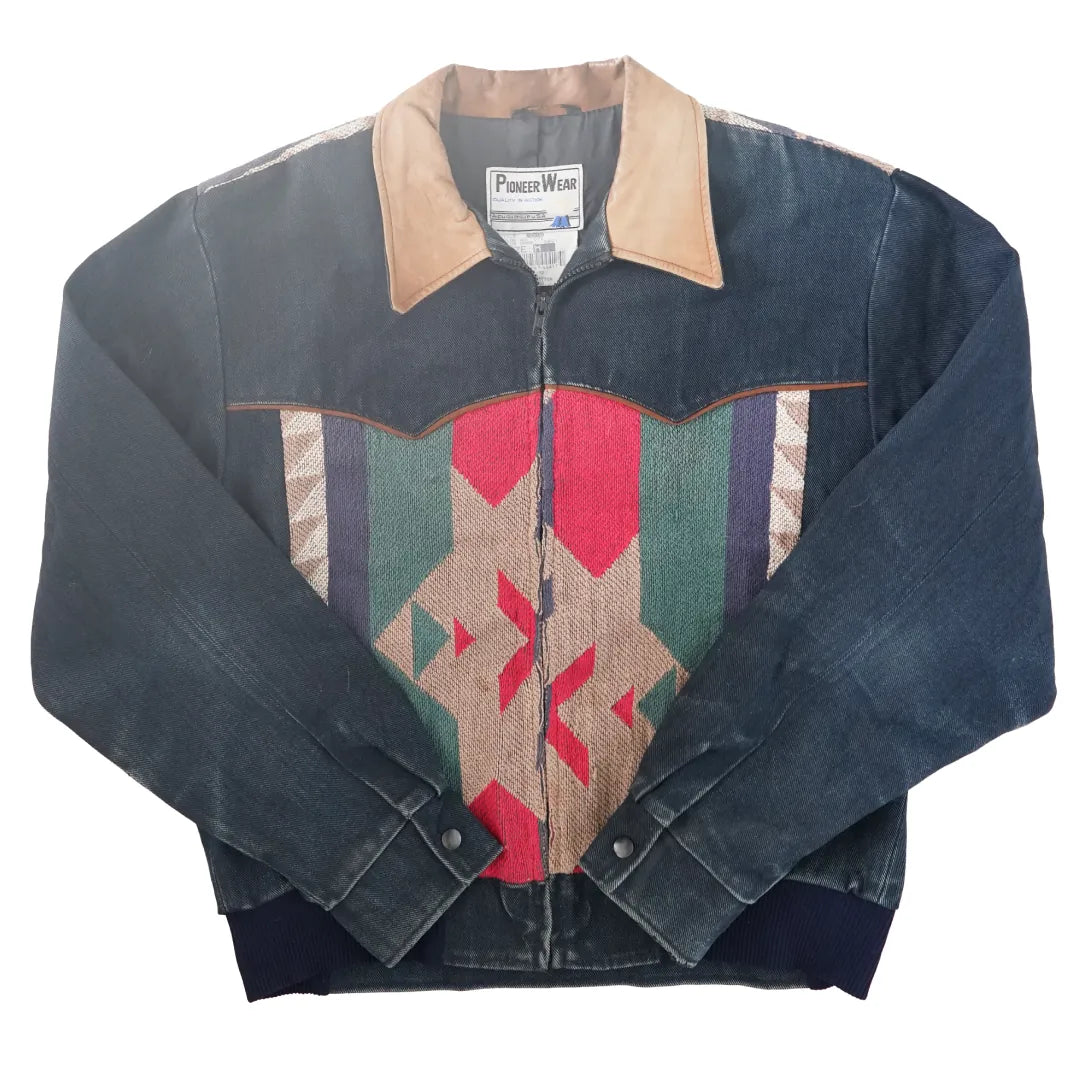 80s 「PIONEER WEAR」Native Patterned Work Jacket|1980年代「パイオニアウェア」ネイティブパターンワークジャケット