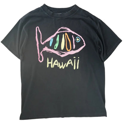 90s「Royal first class」Hwaii fish T-shirt|1990年代「ロイヤルファーストクラス」ハワイフィッシュTシャツ