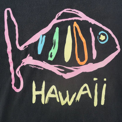 90s「Royal first class」Hwaii fish T-shirt|1990年代「ロイヤルファーストクラス」ハワイフィッシュTシャツ