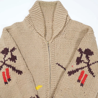 60s「unknown」Cowichan knit｜1960年代「ブランド不明」カウチンニット