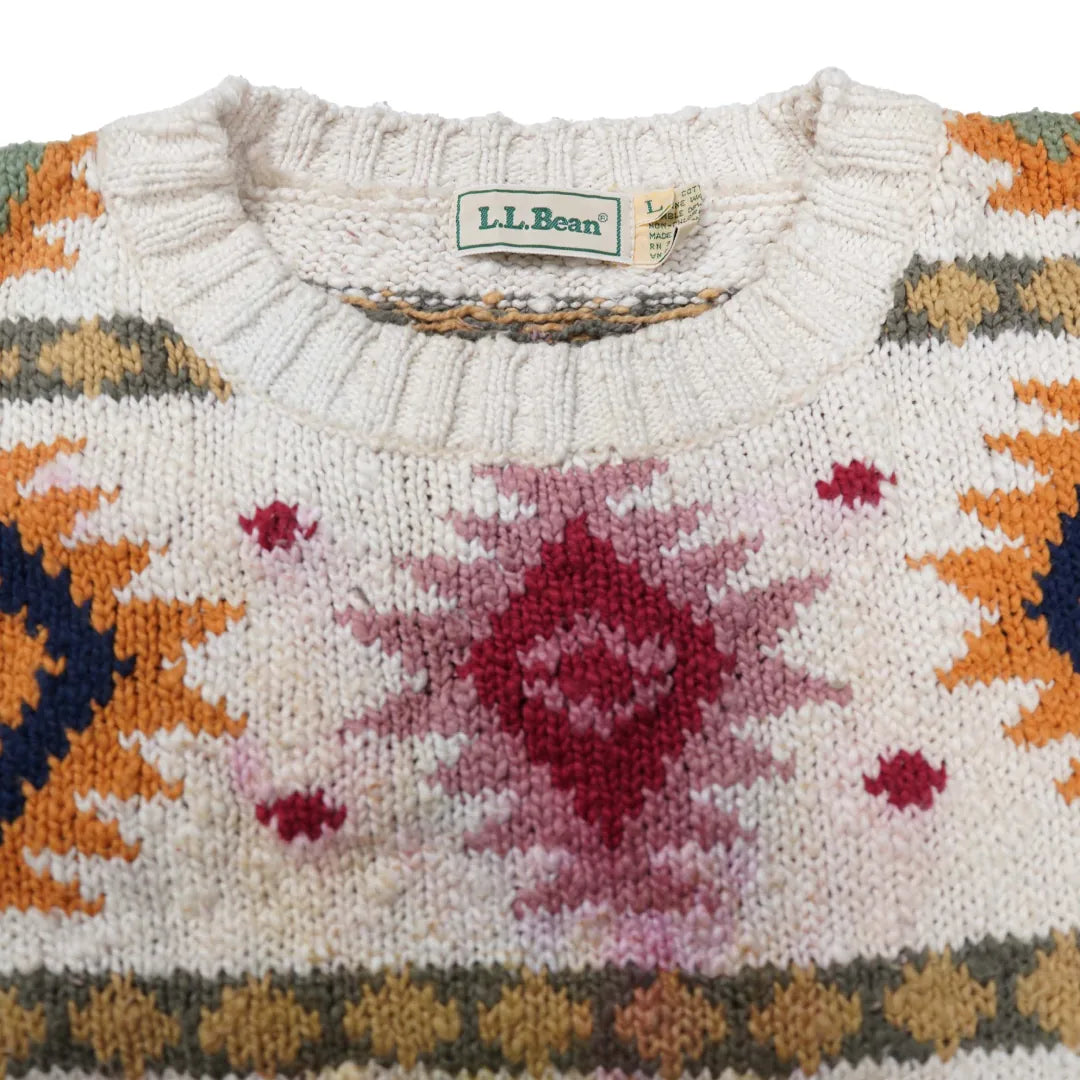 00s 「L.L.Bean」Design knit｜2000年代「エルエルビーン」デザインニット